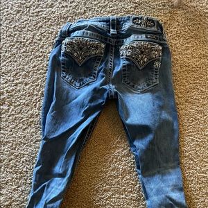 Size 26 Miss me jeans hemmed to 5’2